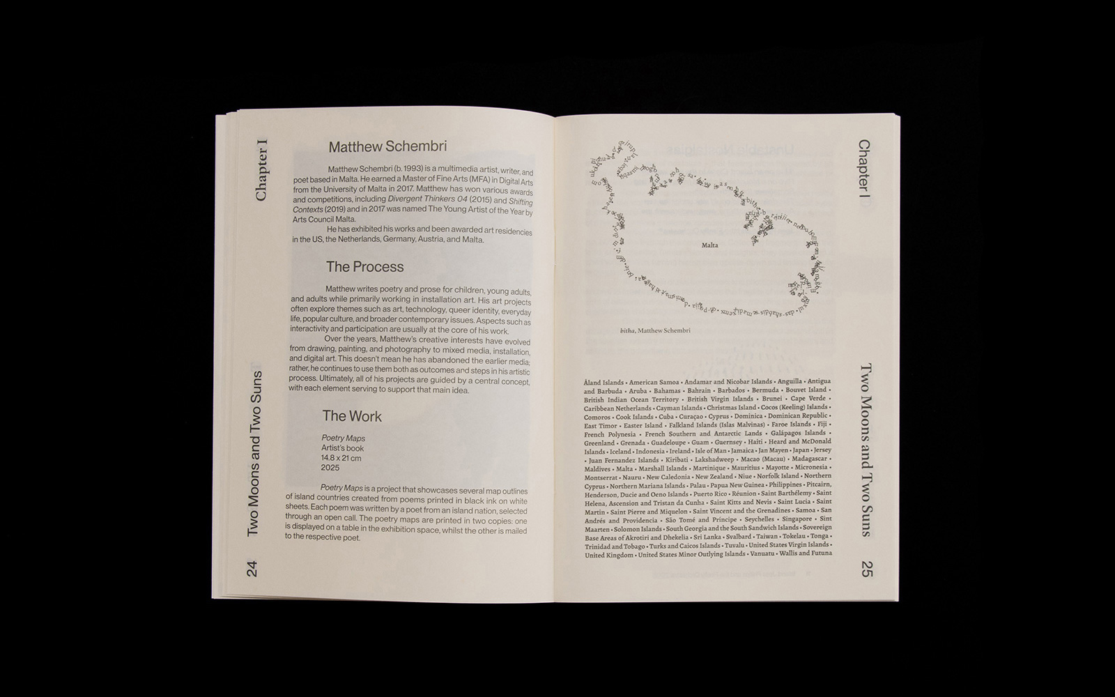 Two Moons and Two Suns Publication Editorial Design