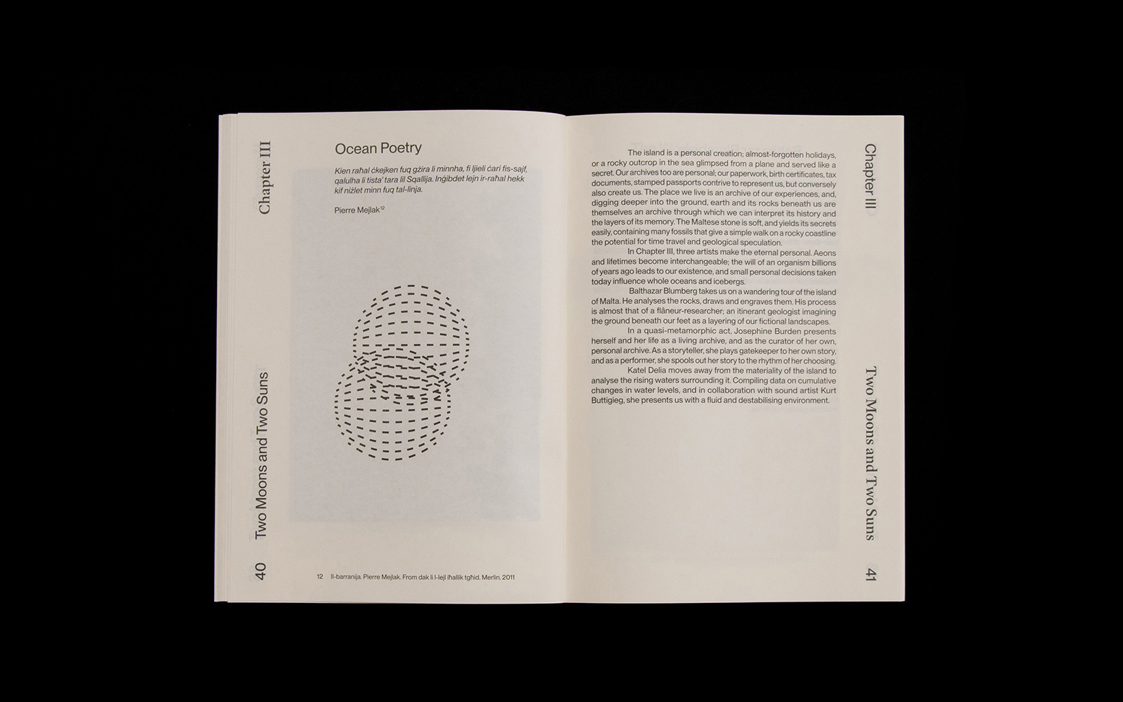 Two Moons and Two Suns Publication Editorial Design