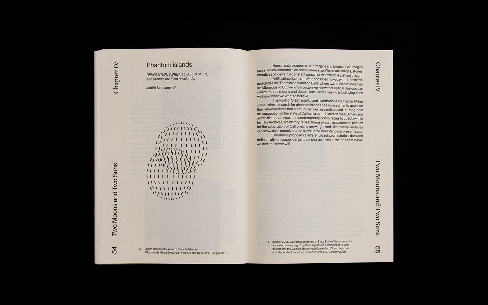 Two Moons and Two Suns Publication Editorial Design