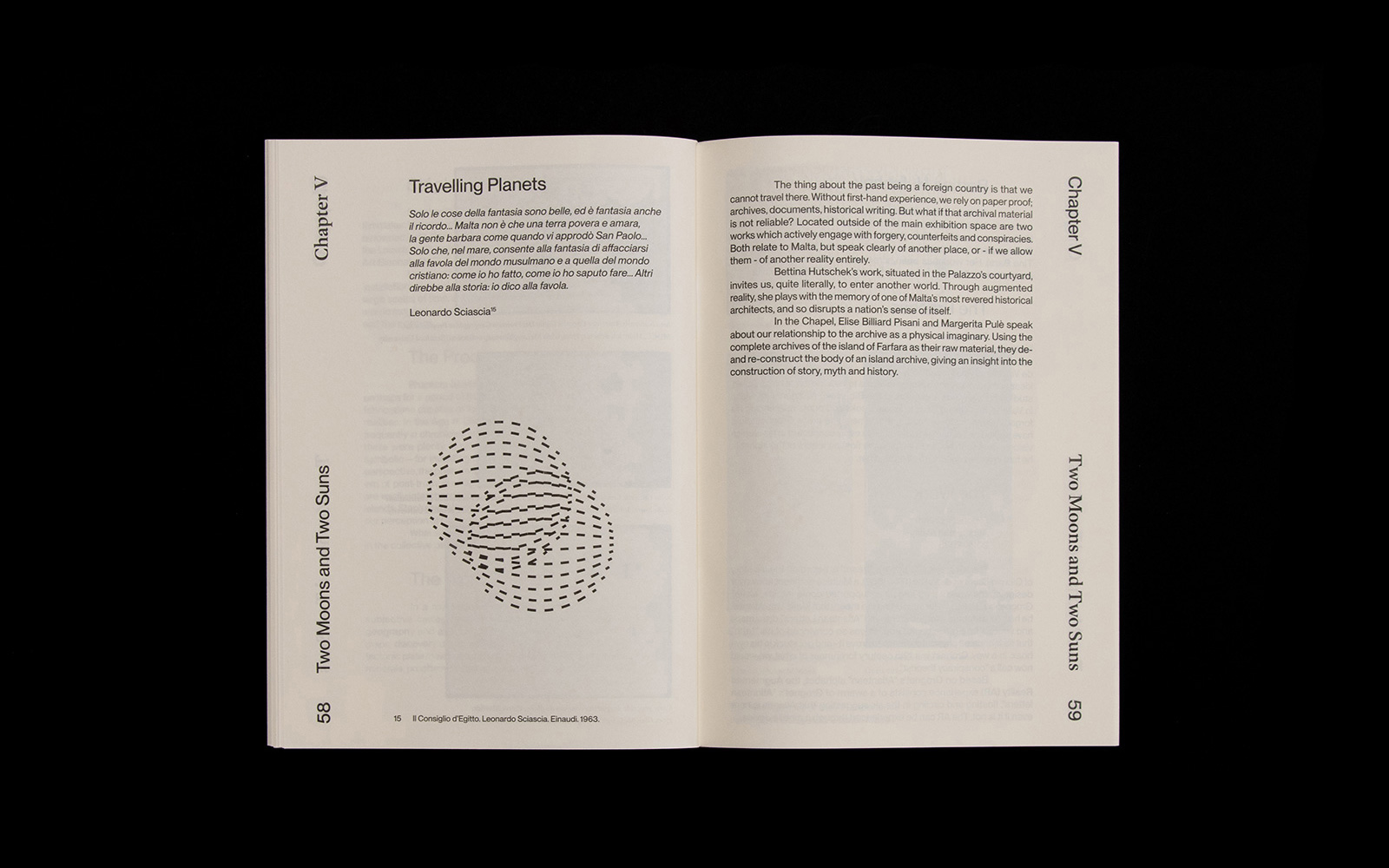 Two Moons and Two Suns Publication Editorial Design