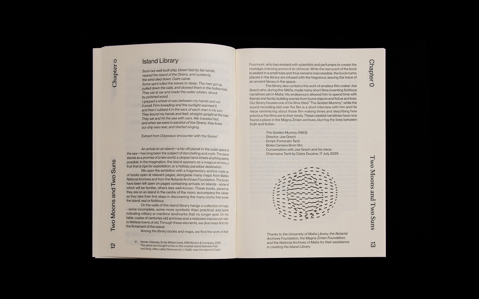 Two Moons and Two Suns Publication Editorial Design