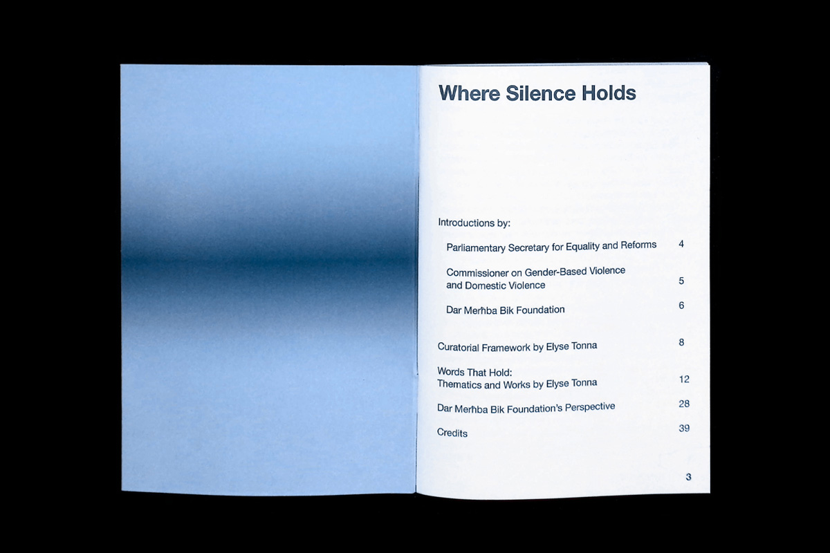 2point3 Where Silence Holds Catalogue Graphic Design