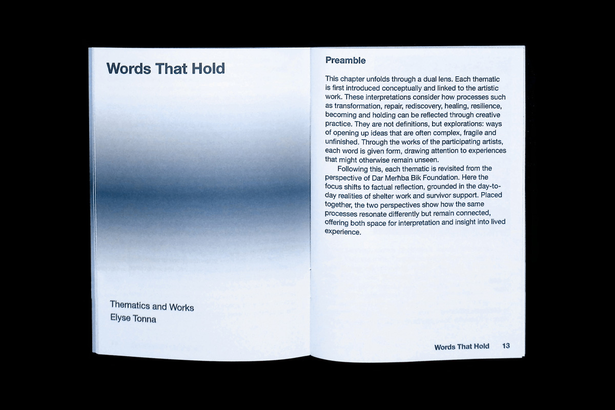 2point3 Where Silence Holds Catalogue Graphic Design