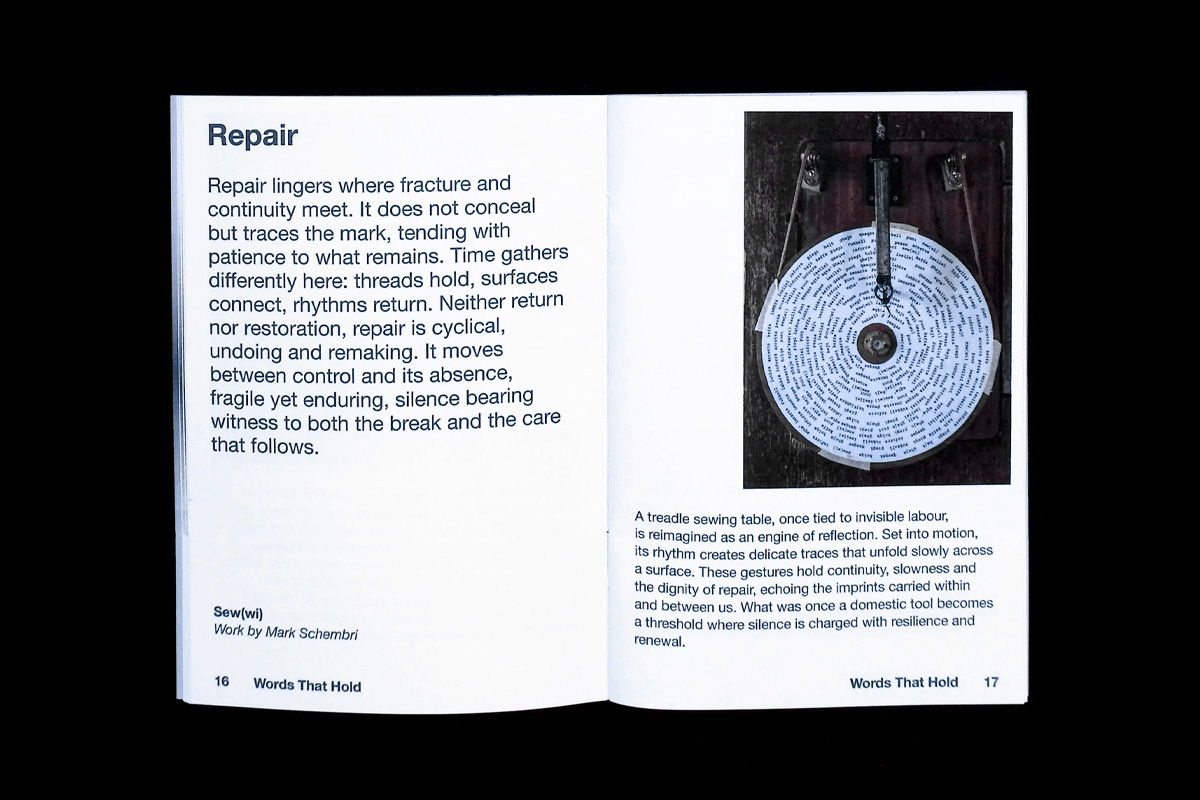 2point3 Where Silence Holds Catalogue Graphic Design